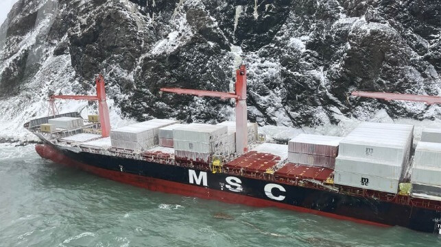 The ongoing MSC Baltic III salvage effort at Cedar Cove