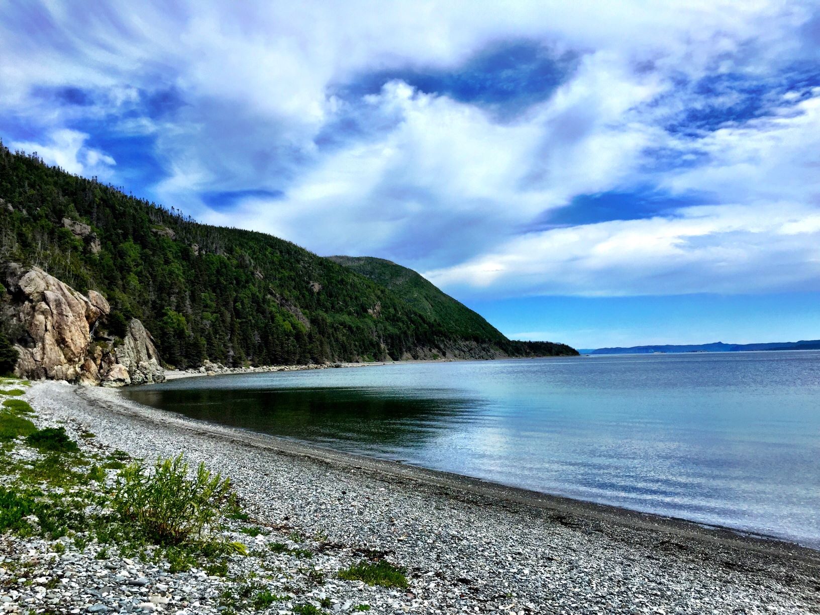 Cobble Beach at Blow Me Down Provincial Park