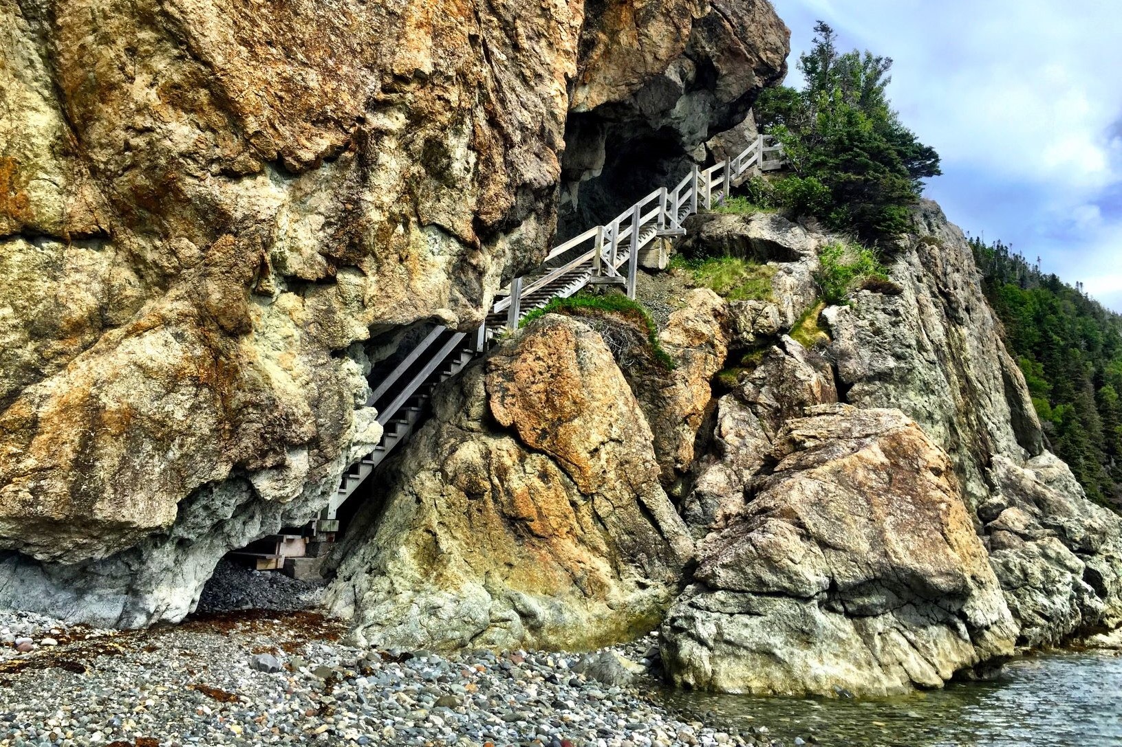 Governor's Staircase geological formation at Blow Me Down Park