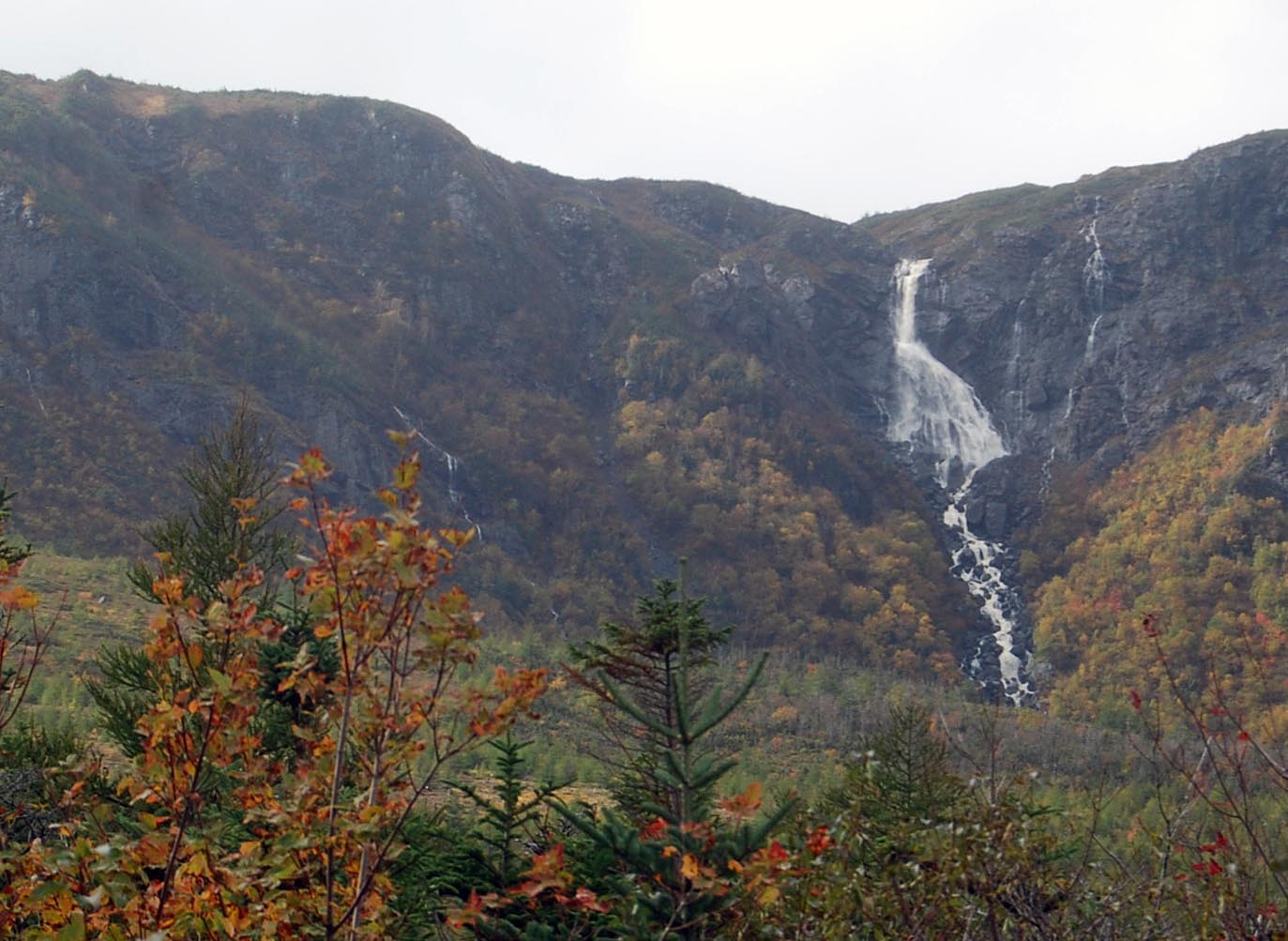 Waterfall along Cook's Trail hiking path